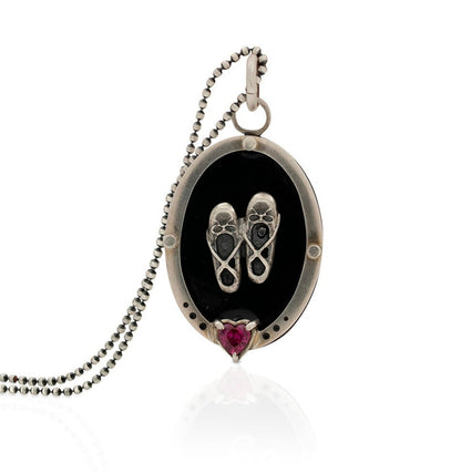 Dije - Zapatillas de ballet dije corazon