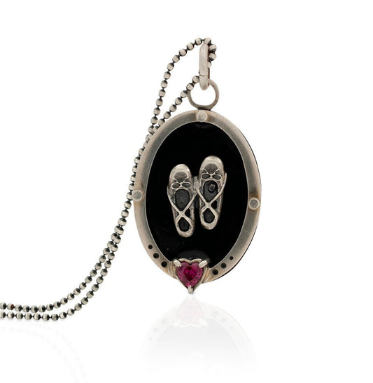 Dije - Zapatillas de ballet dije corazon