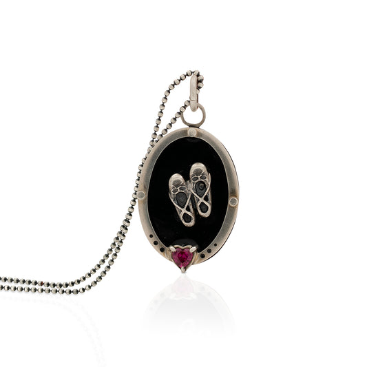 Dije - Zapatillas de ballet dije corazon